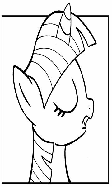 Online coloring book: Coloring book Twilight Sparkle singing